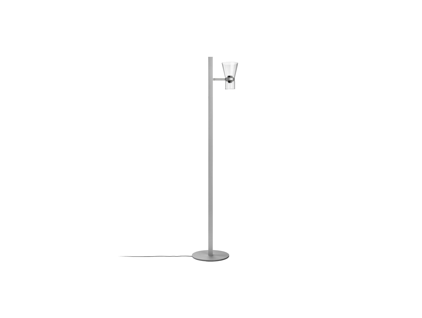 Nocturne Floor 1 Lamp by Flos - Cone / Silver
