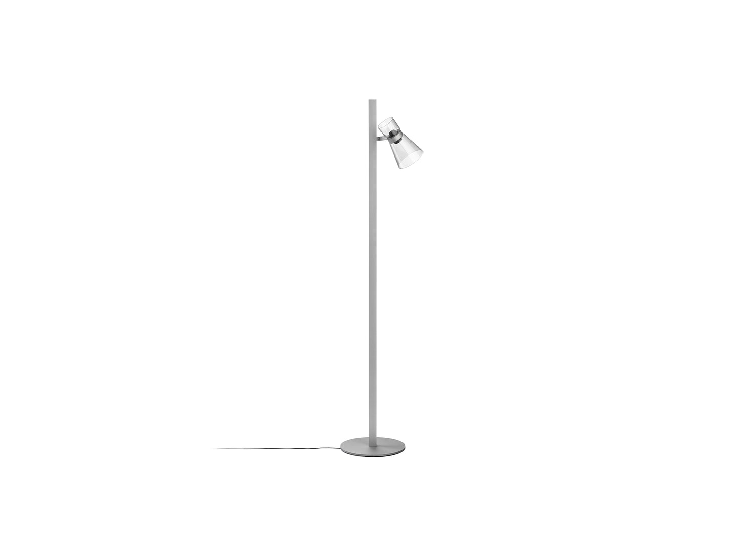 Nocturne Floor 1 Lamp by Flos - Cone / Silver