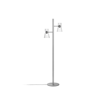 Nocturne Floor 2 Lamp by Flos - Cone / Silver
