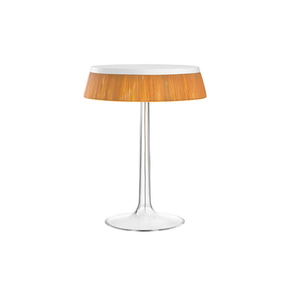 Bon Jour Table Lamp by Flos - Rattan / White