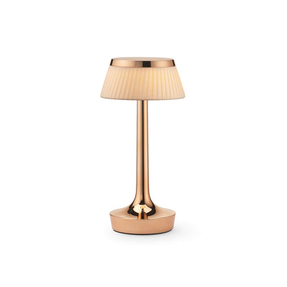 Bon Jour Unplugged Portable Lamp by Flos - Copper / Fabric Crown