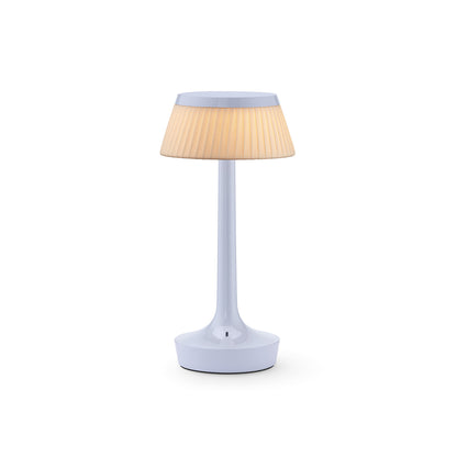 Bon Jour Unplugged Portable Lamp by Flos - Fade Blue / Fabric Crown