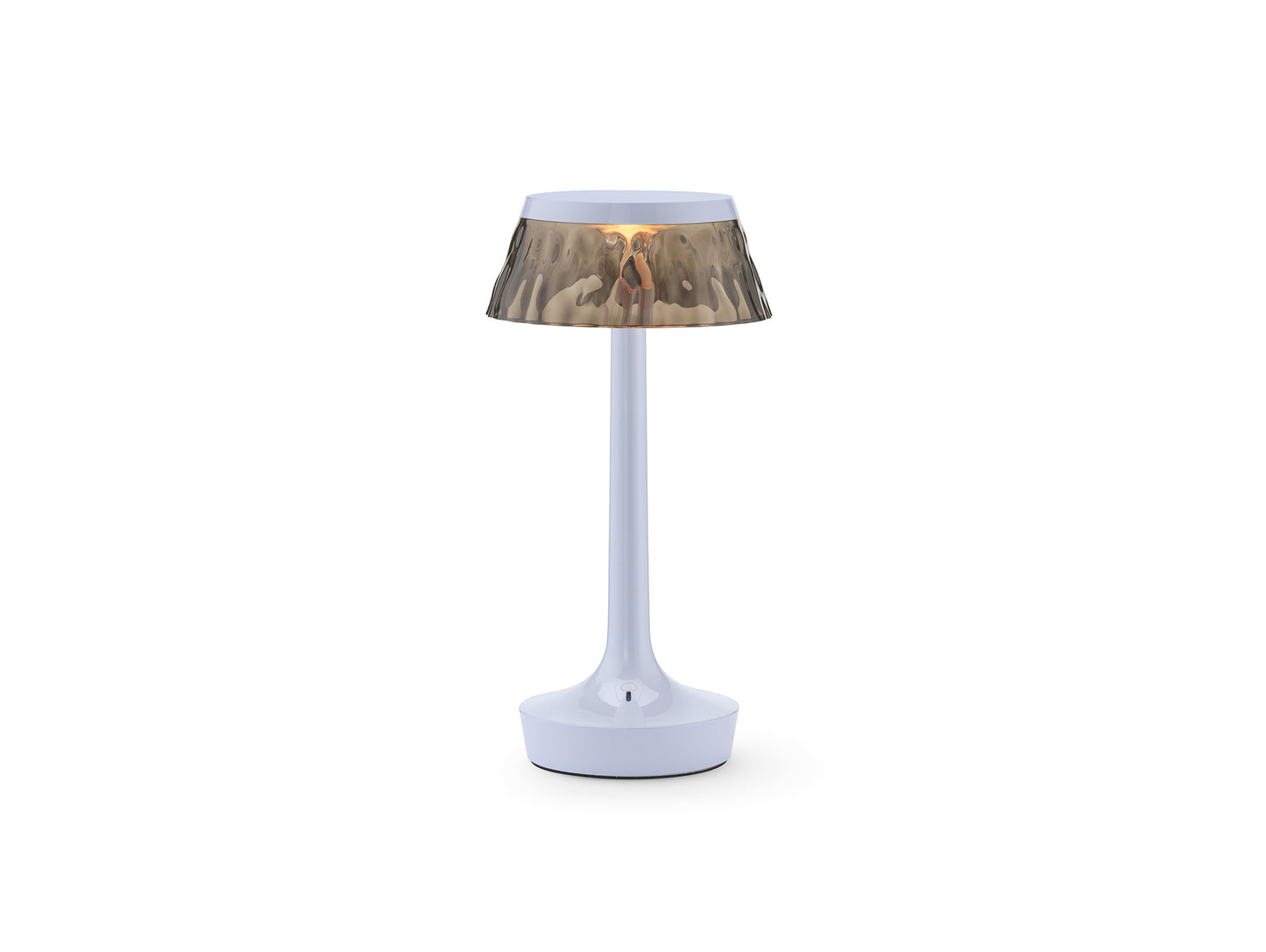 Bon Jour Unplugged Portable Lamp by Flos - Fade Blue / Fumée Crown