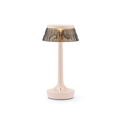 Bon Jour Unplugged Portable Lamp by Flos - French Rose / Fumée Crown
