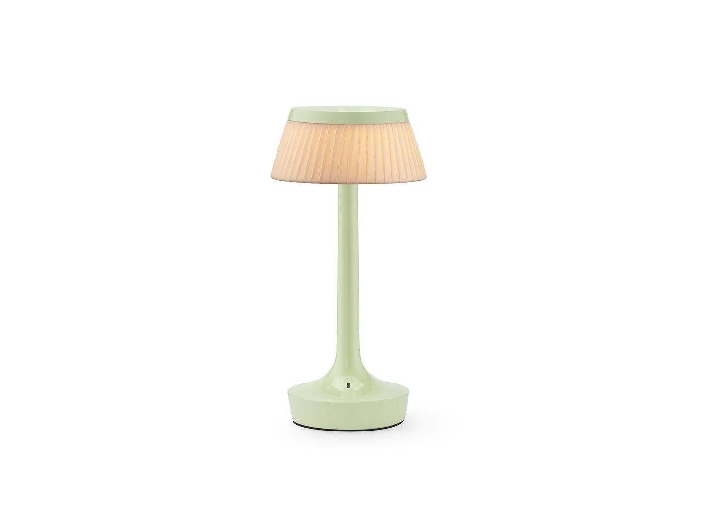 Bon Jour Unplugged Portable Lamp by Flos - Fresh Mint / Fabric Crown
