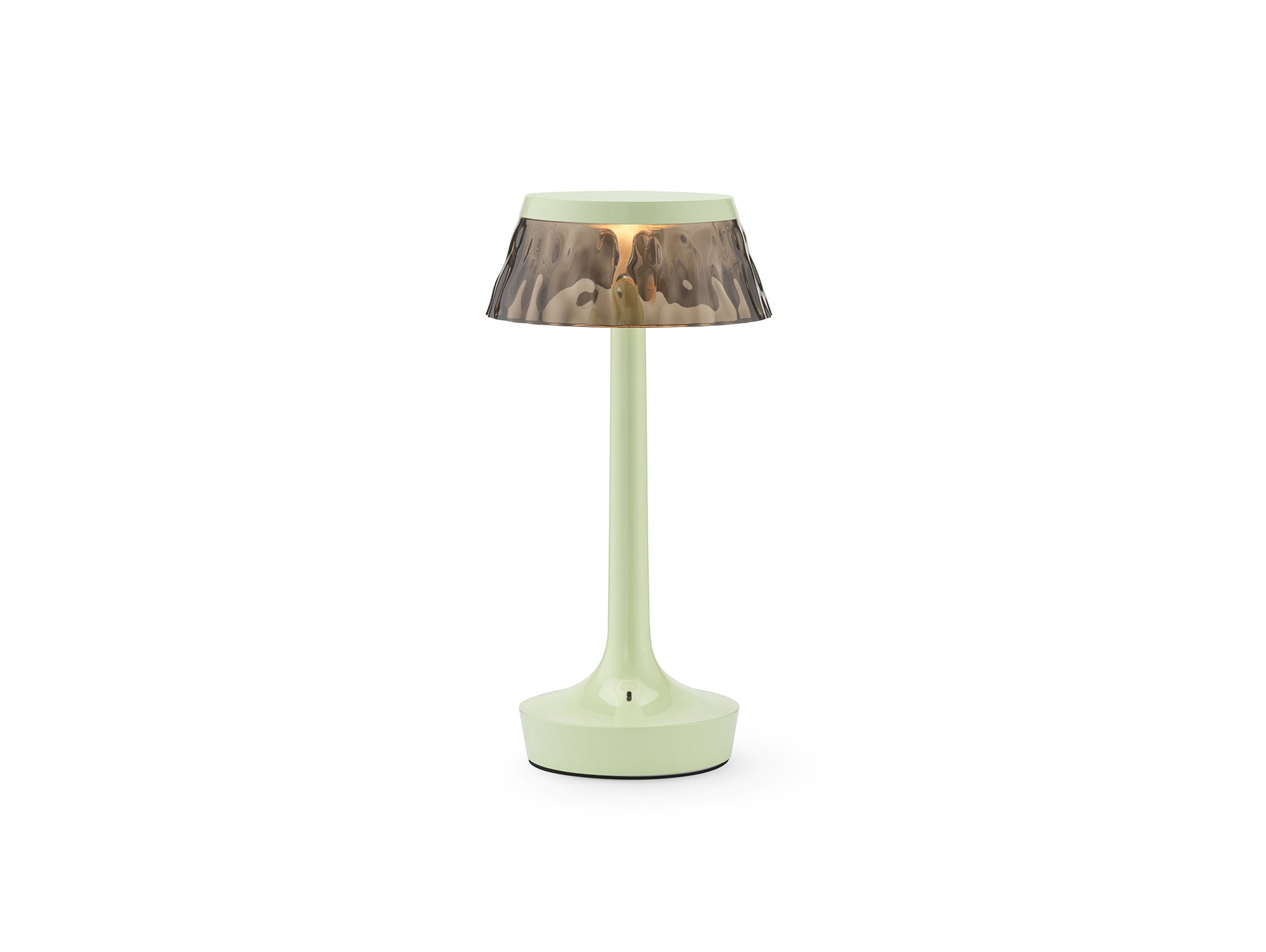 Bon Jour Unplugged Portable Lamp by Flos - Fresh Mint / Fumée Crown