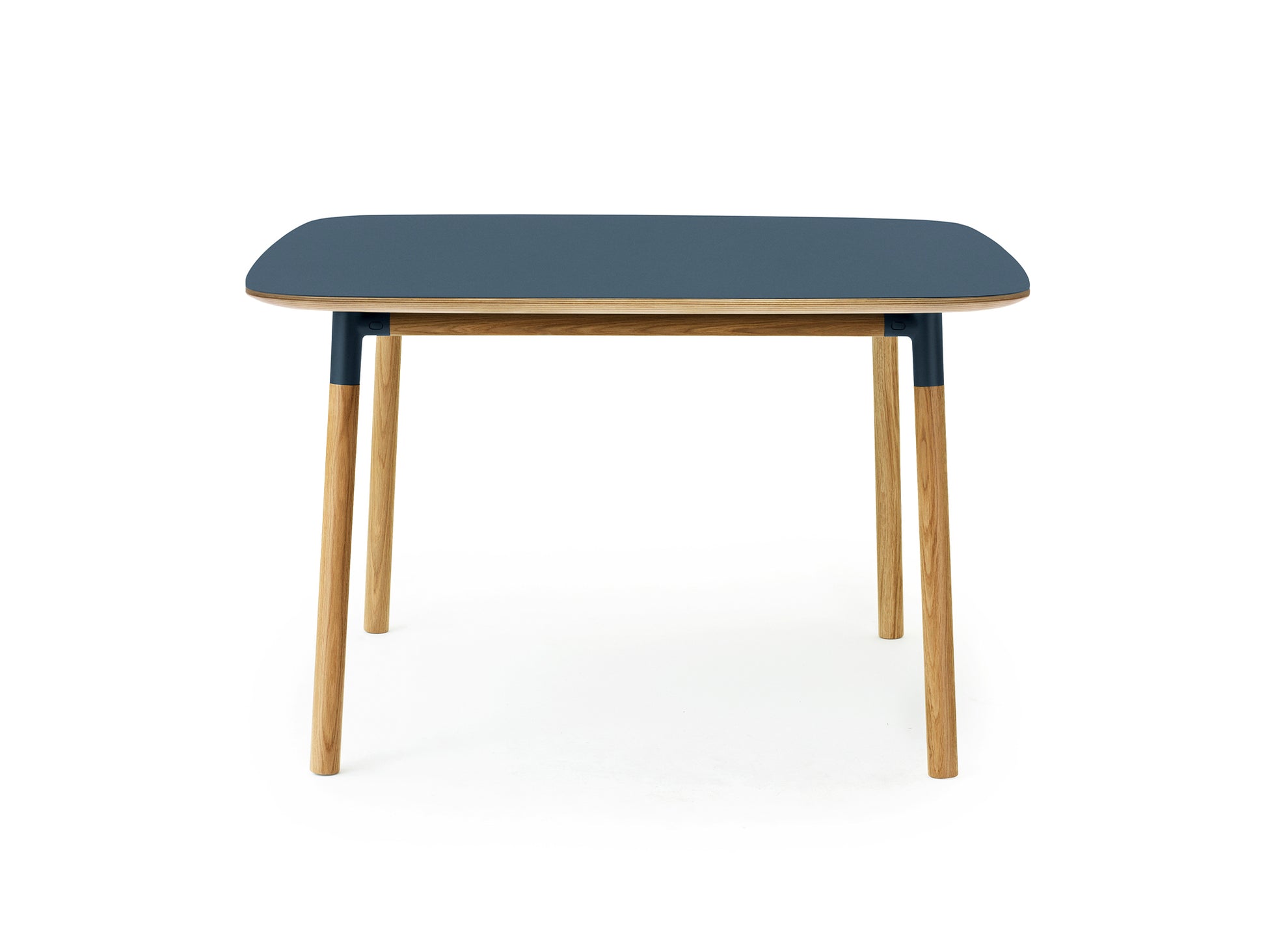 Form Table by Normann Copenhagen - 120x120 cm / Blue Linoleum Tabletop