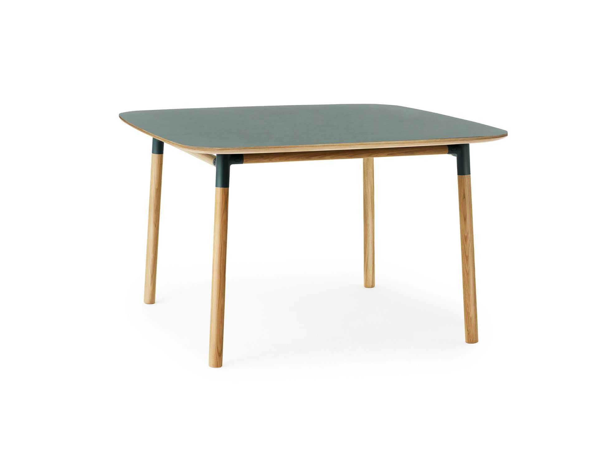 Form Table by Normann Copenhagen - 120x120 cm / Green Linoleum Tabletop