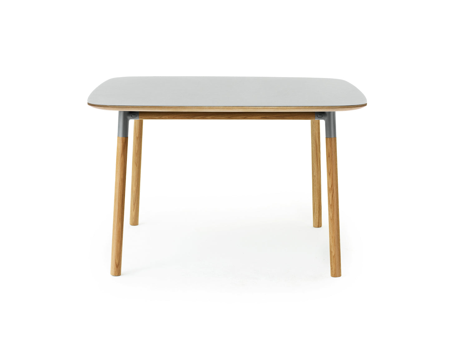 Form Table by Normann Copenhagen - 120x120 cm / Grey Linoleum Tabletop