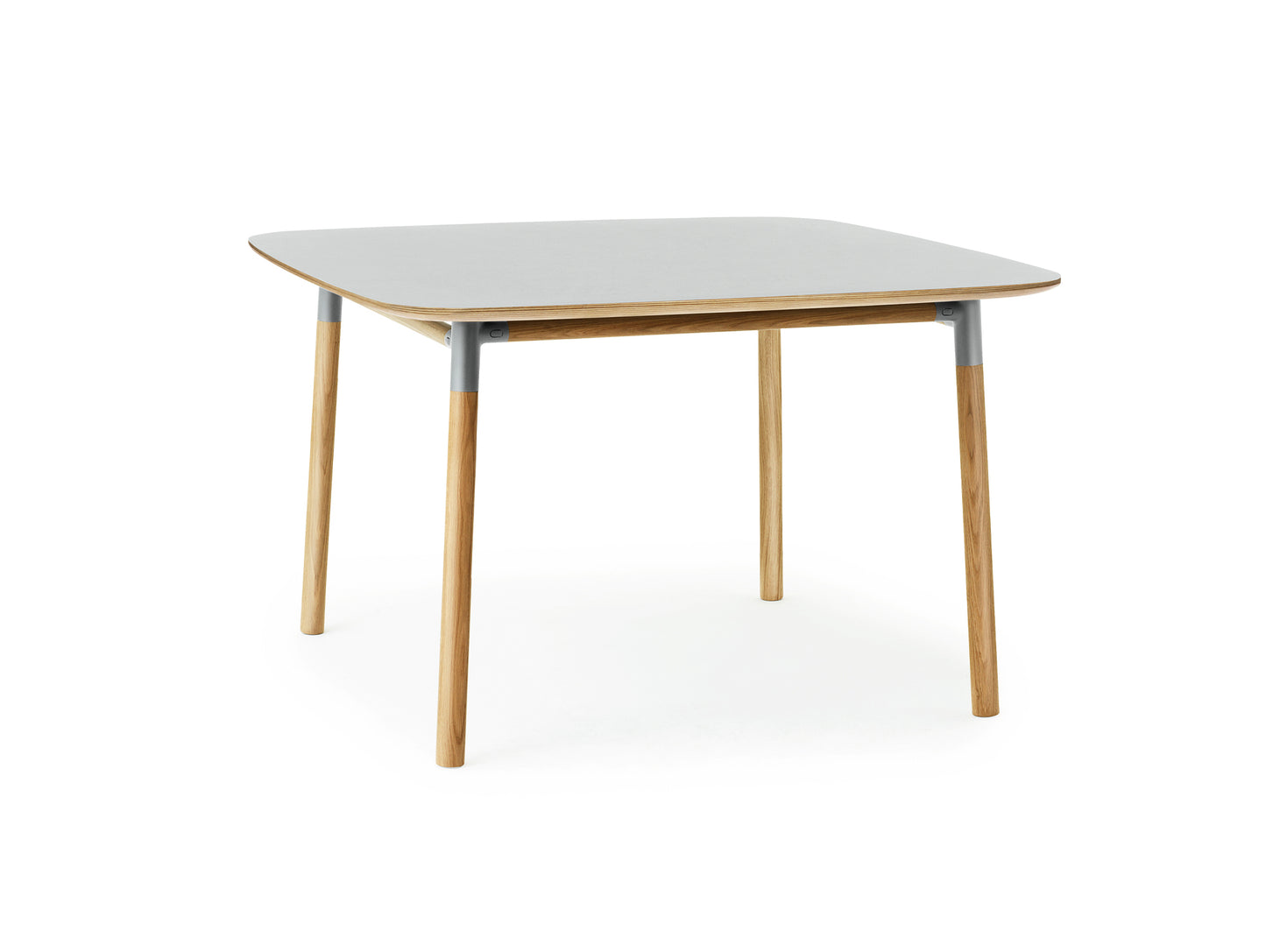 Form Table by Normann Copenhagen - 120x120 cm / Grey Linoleum Tabletop