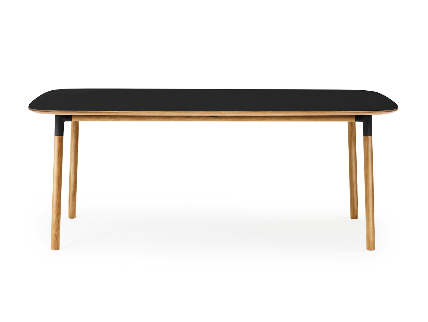 Form Table by Normann Copenhagen - 95x200 cm / Black Linoleum Tabletop