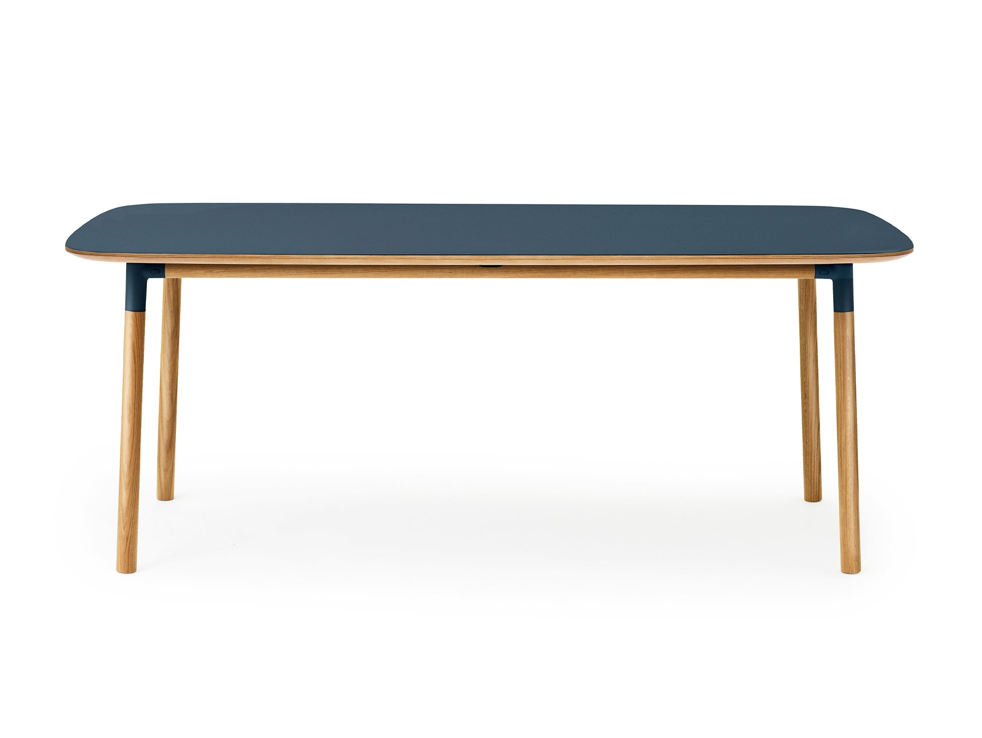 Form Table by Normann Copenhagen - 95x200 cm / Blue Linoleum Tabletop