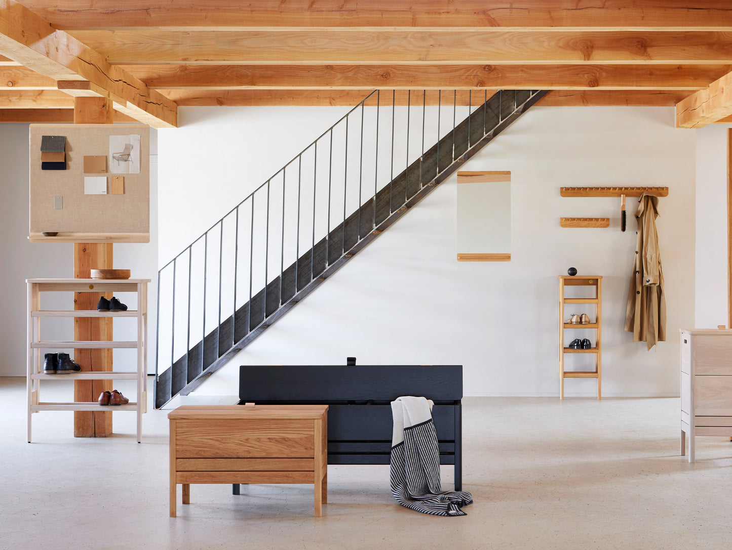 A Line Shoe Rack by Form and Refine 