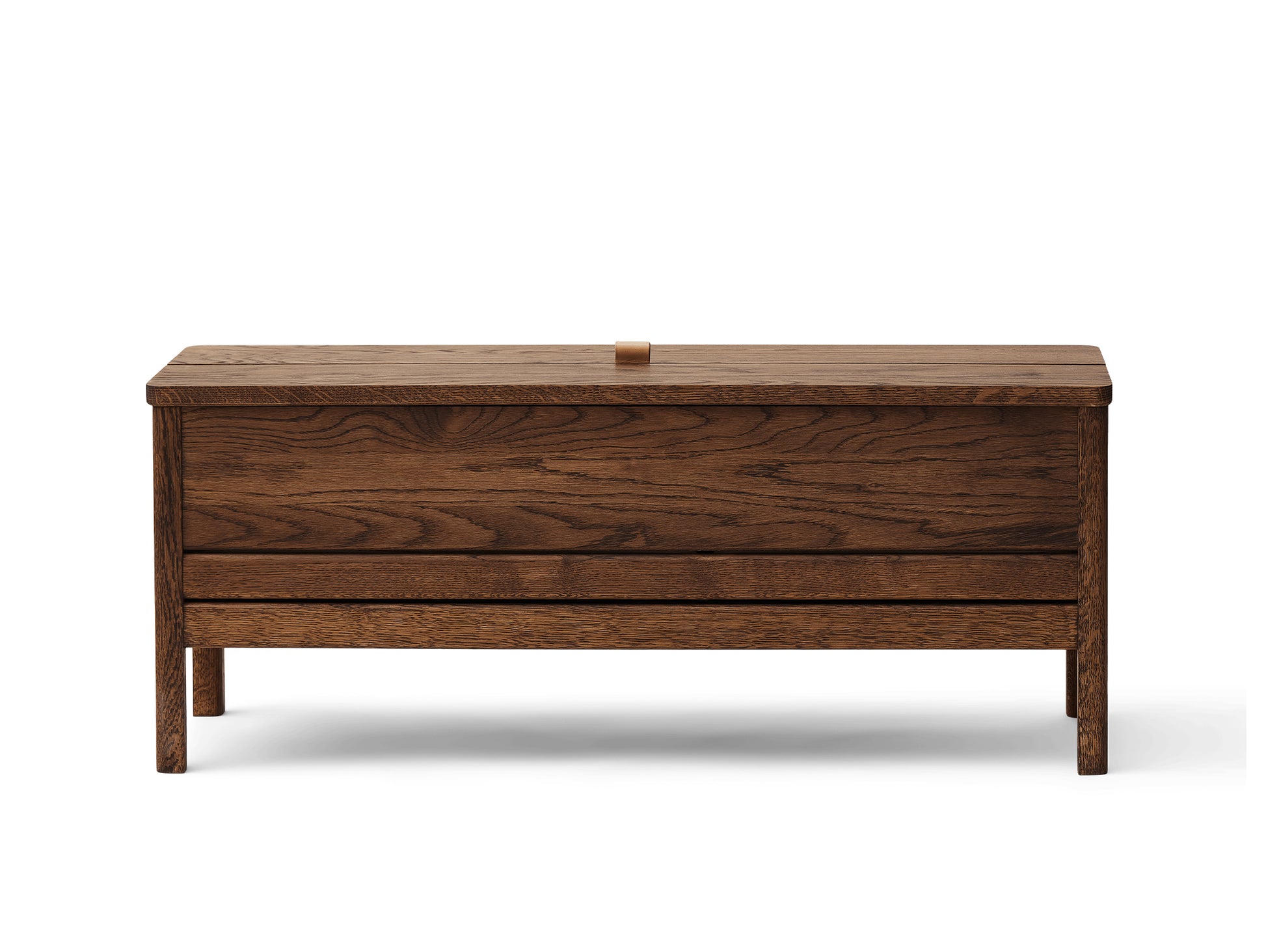 A Line Storage Bench by Form & Refine - Smoked Oiled Oak