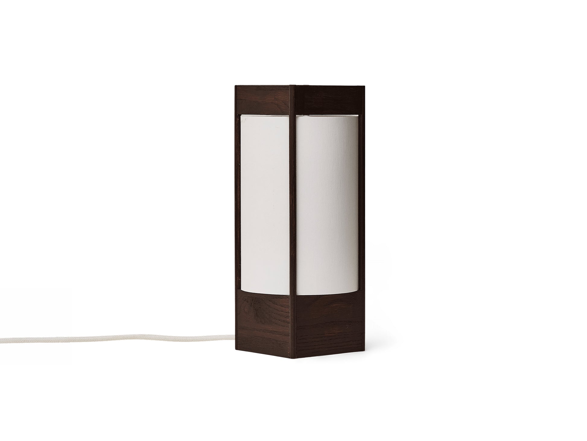 Andon Table Lamp by Form & Refine - Dark Brown Lacquered Ash
