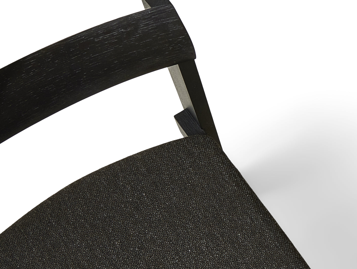 Blueprint Chair Upholstered by Form & Refine - Frame: Black Stained Oak / Seat: Hallingdal 65 376