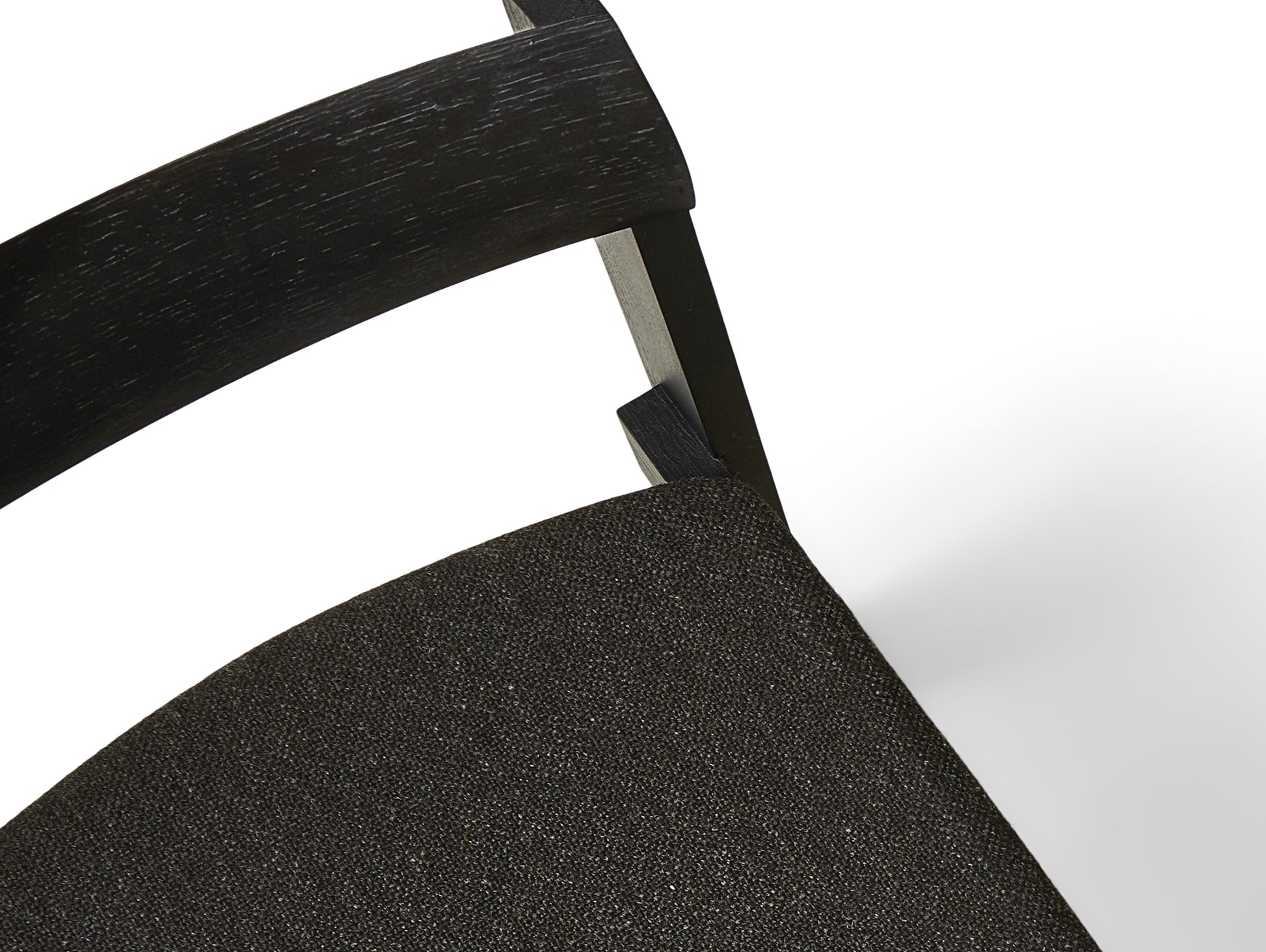 Blueprint Chair Upholstered by Form & Refine - Frame: Black Stained Oak / Seat: Hallingdal 65 376