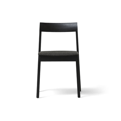 Blueprint Chair Upholstered by Form & Refine - Frame: Black Stained Oak / Seat: Hallingdal 65 376
