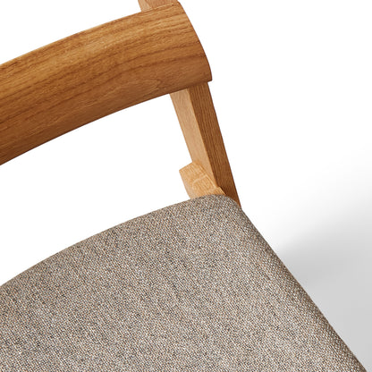 Blueprint Chair Upholstered by Form & Refine - Frame: Oiled Oak / Seat: Hallingdal 65 227