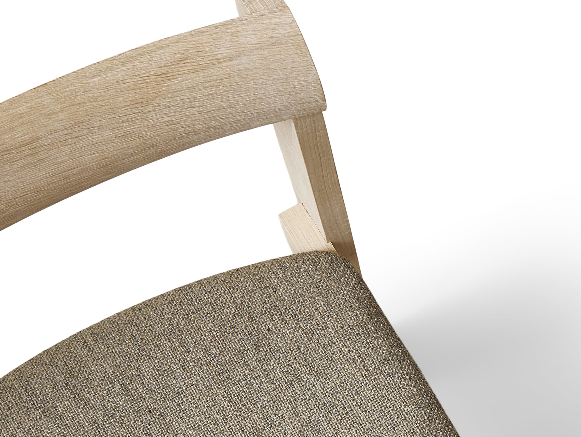 Blueprint Chair Upholstered by Form & Refine - Frame: White Oiled Oak / Seat: Hallingdal 65 227