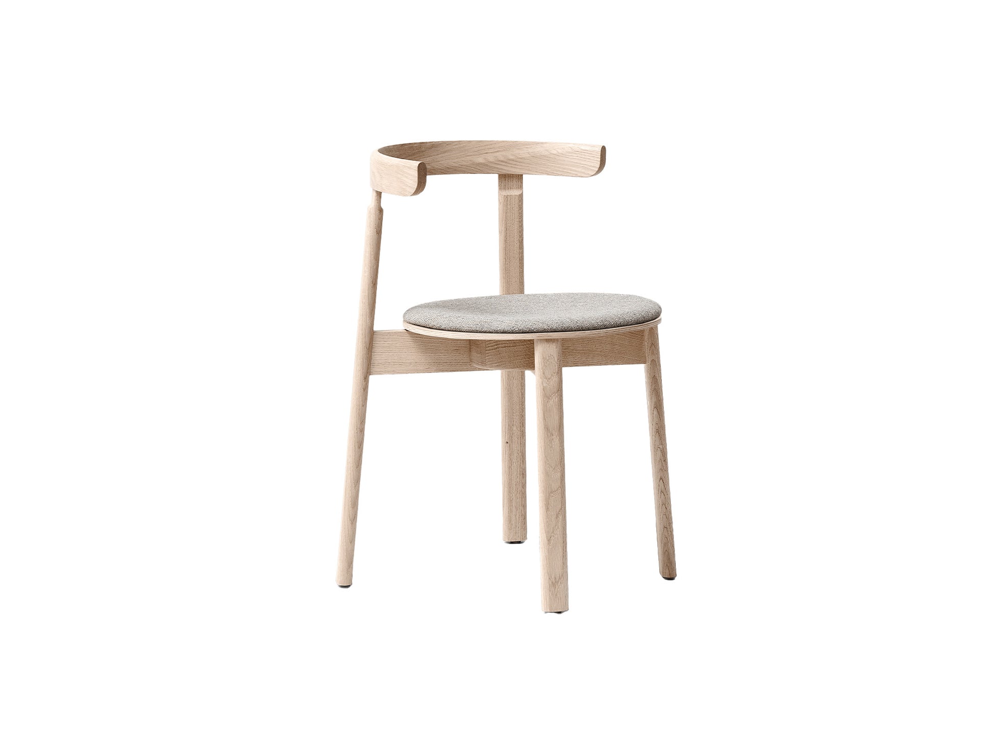 Lunar Chair Upholstered by Form & Refine - White Oiled Oak