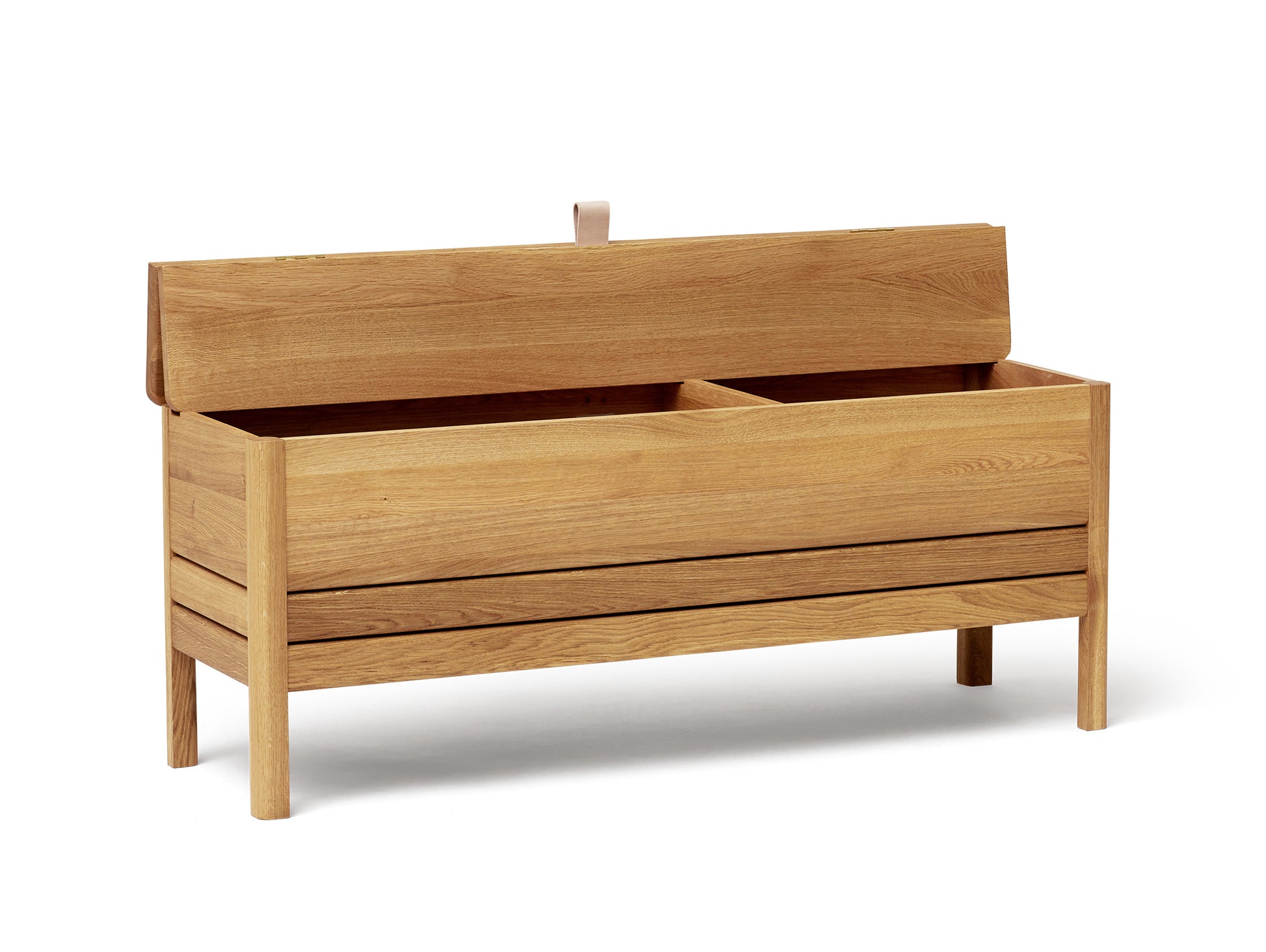 Form and Refine - A Line Storage Bench - Oiled Oak