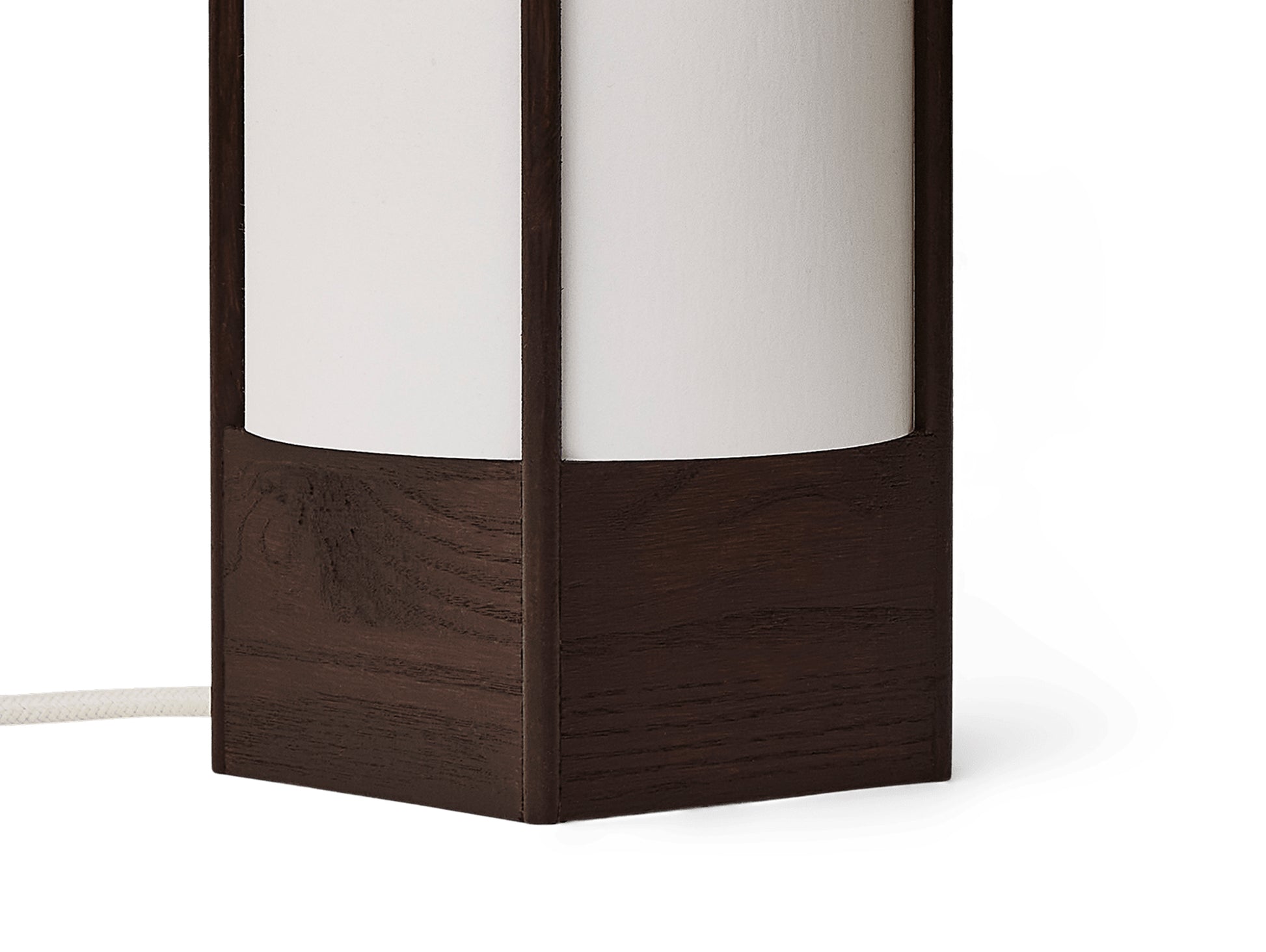 Andon Table Lamp by Form & Refine - Dark Brown Lacquered Ash