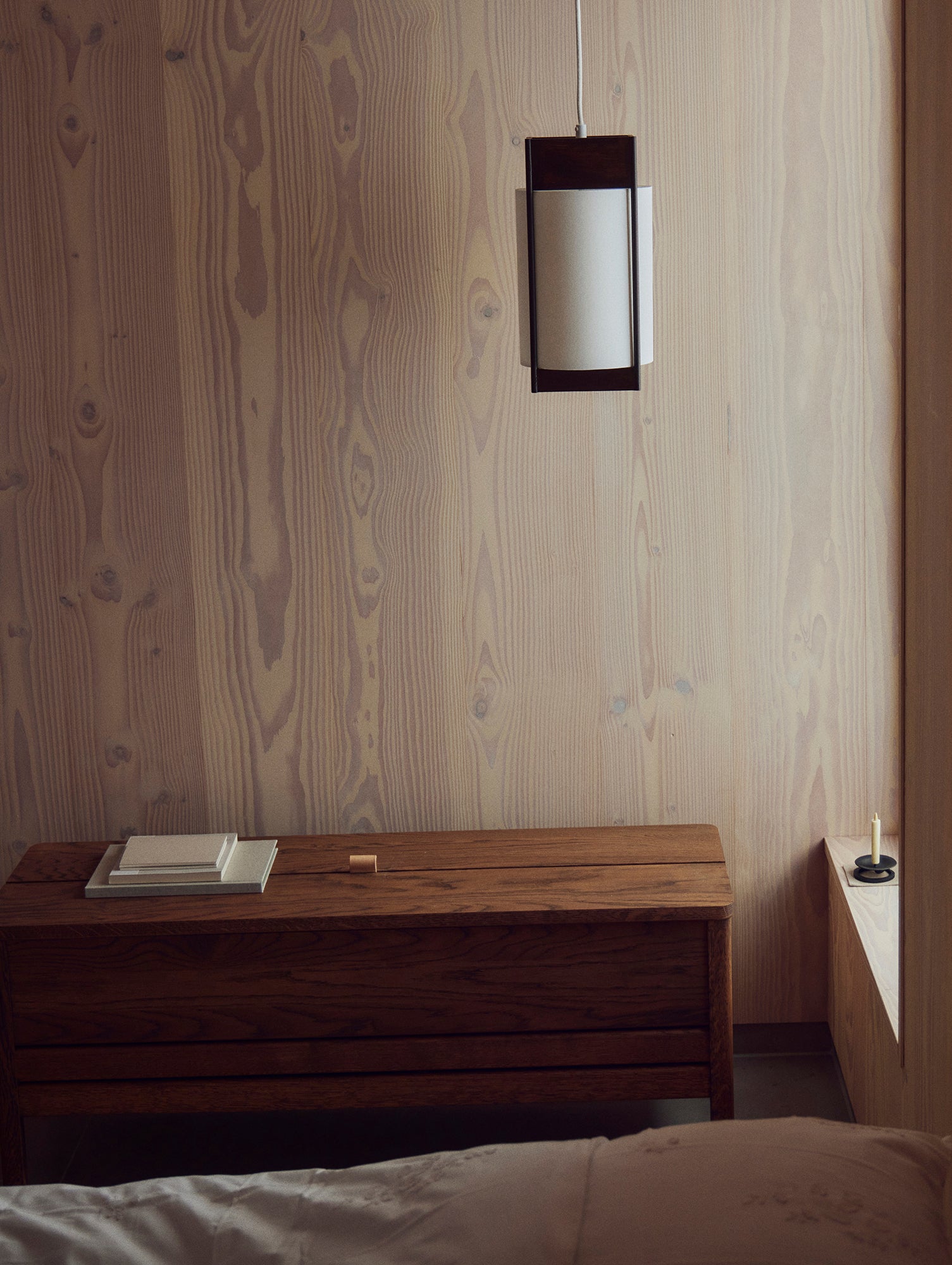 A Line Storage Bench by Form & Refine - Smoked Oiled Oak