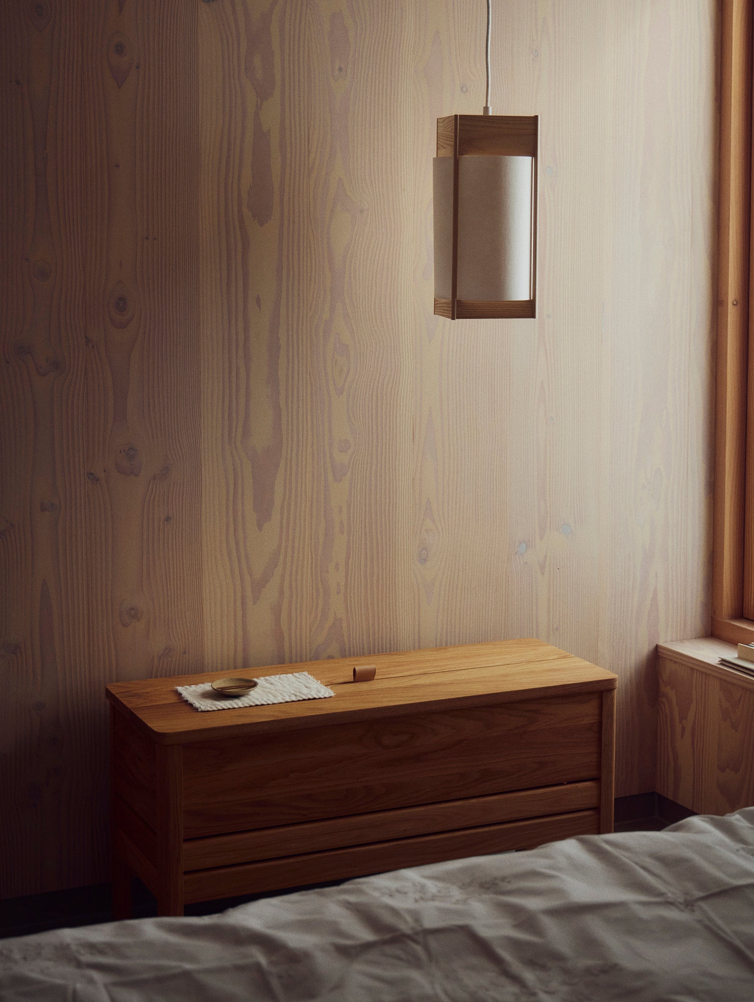 A Line Storage Bench 90 cm by Form & Refine - Oiled Oak