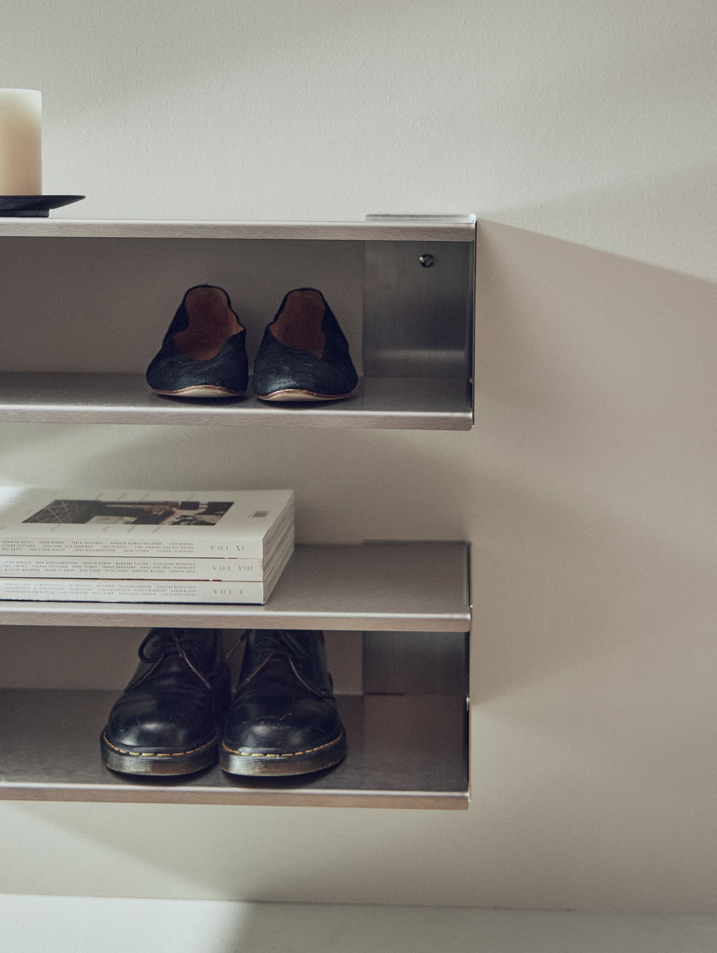 Taper Console & Shoe Rack by Form & Refine
