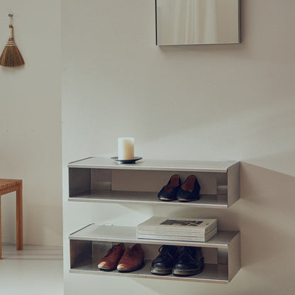 Taper Console & Shoe Rack by Form & Refine