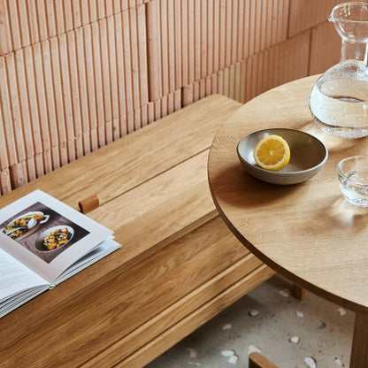 Form and Refine - A Line Storage Bench - Oiled Oak