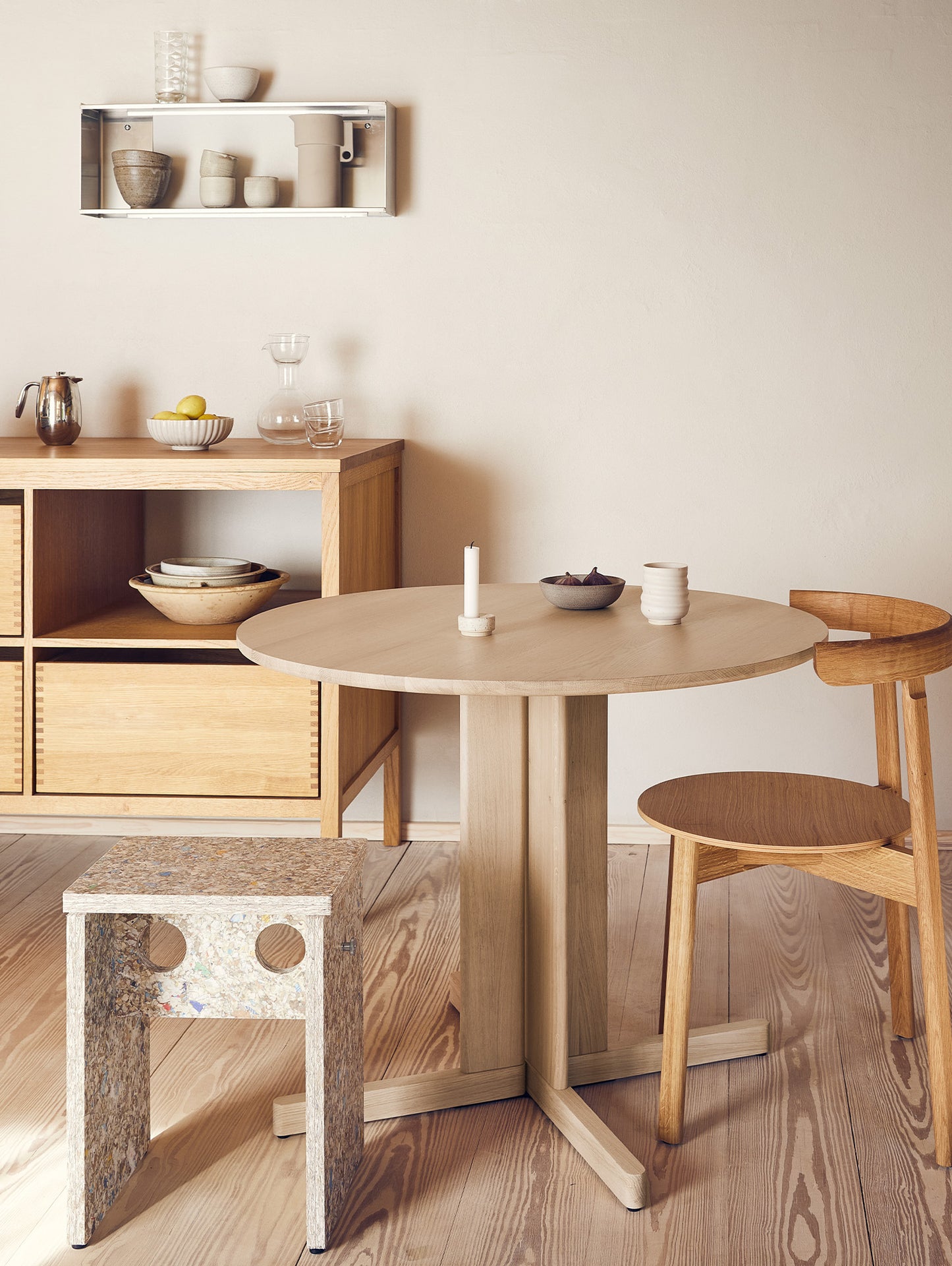 Trefoil Table by Form & Refine - D90 / White Oiled Oak