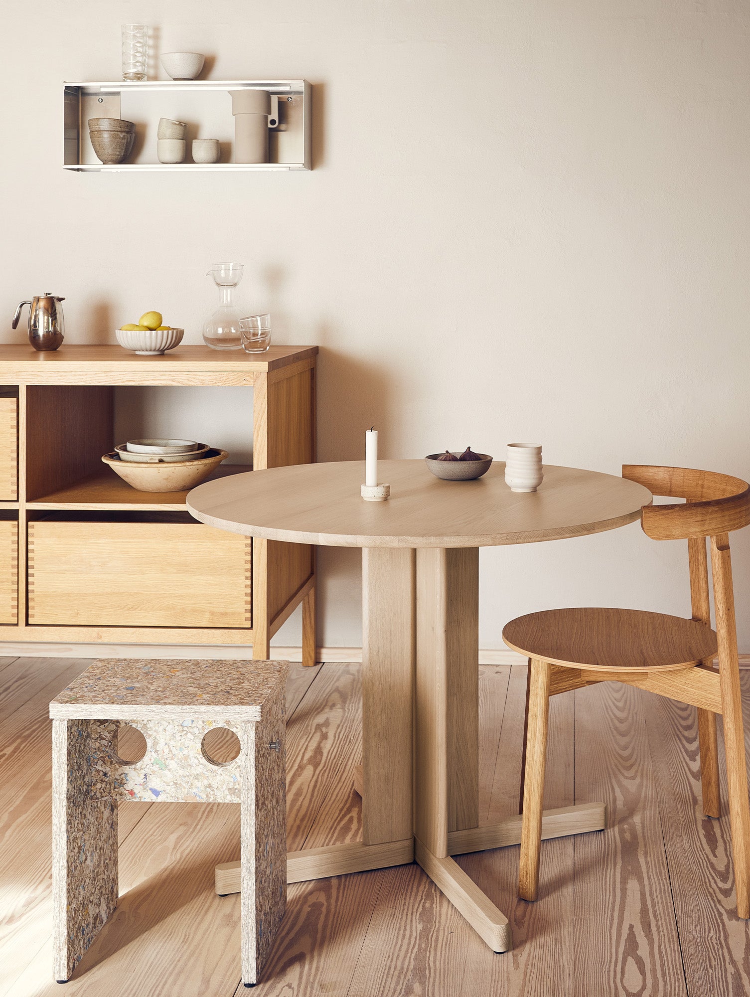 Trefoil Table by Form & Refine - D90 / White Oiled Oak