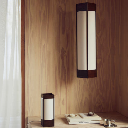 Andon Table Lamp by Form & Refine - Dark Brown Lacquered Ash