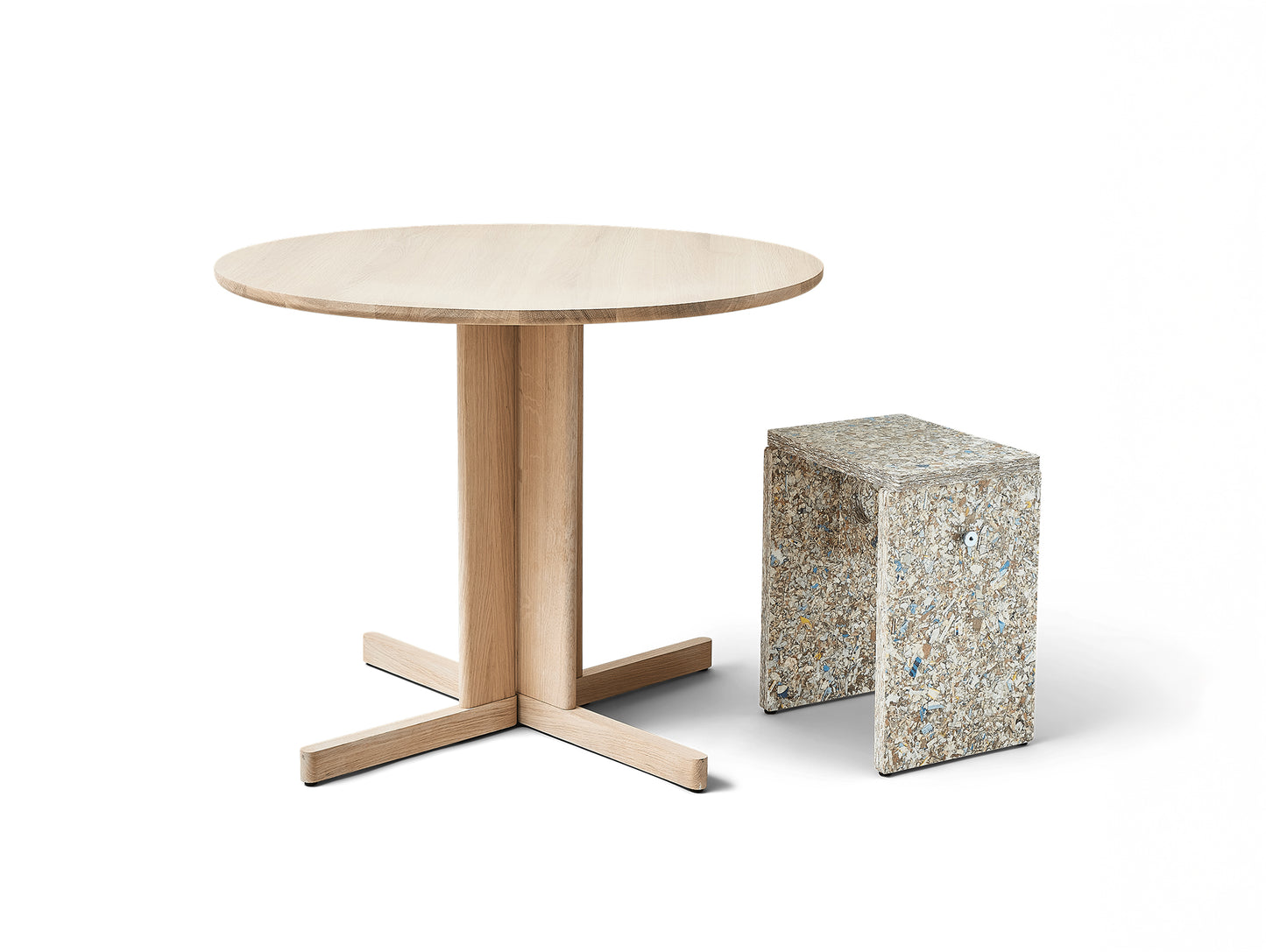 Trefoil Table by Form & Refine - D90 / White Oiled Oak