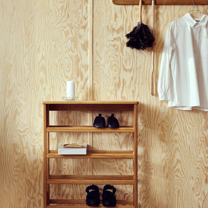 Form & Refine A Line Shoe Rack - Oiled Oak