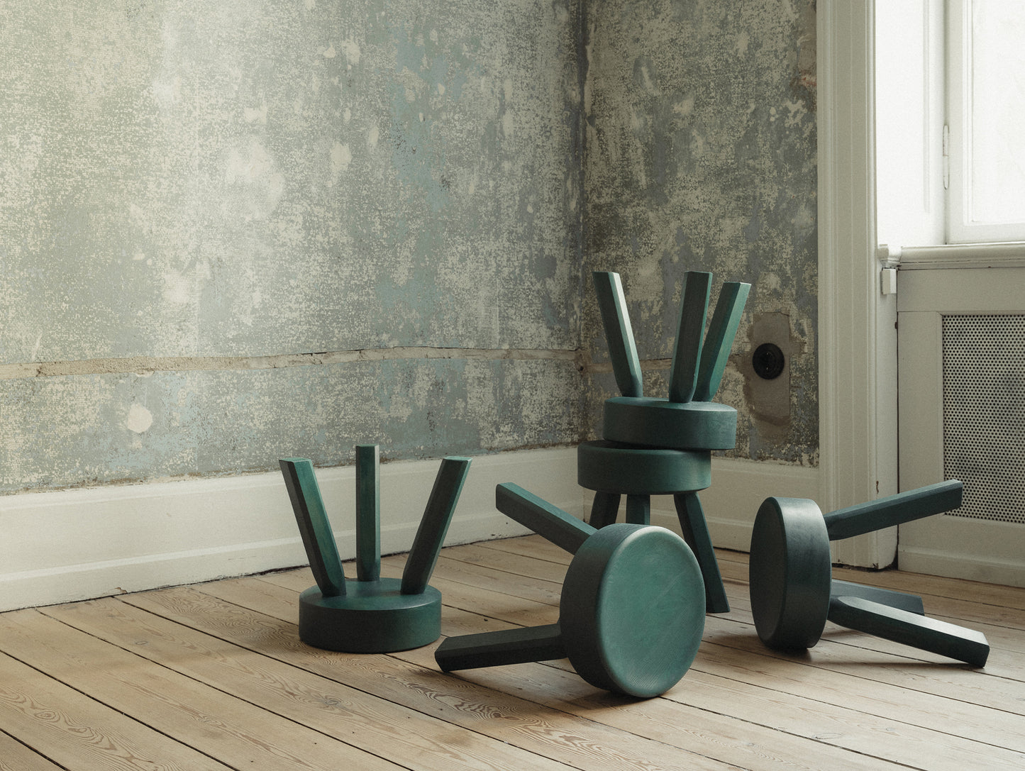 AML Stool by Frama - Green Pine