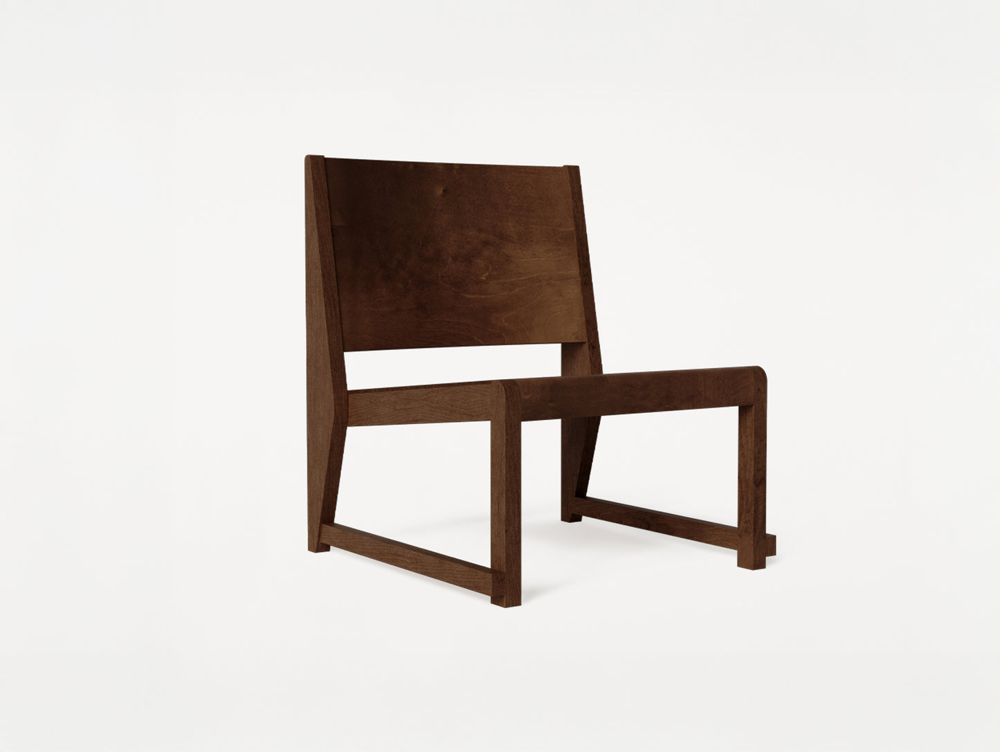 Easy Chair 01 by Frama - Dark Brown Oiled Birch