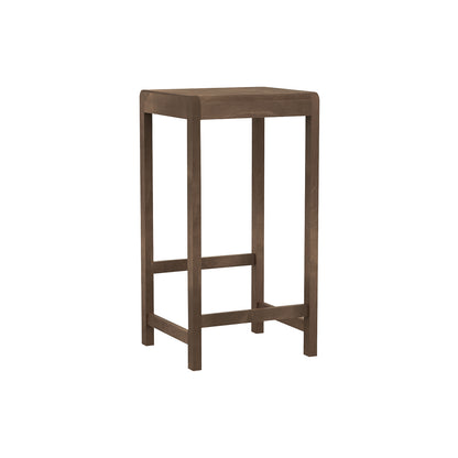 Bar Stool 01 - 76 cm Height - Dark Brown Oiled Birch Wood