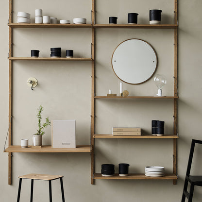 Adam Stool by Frama - Oak Top / Black Powder Coated Steel Frame