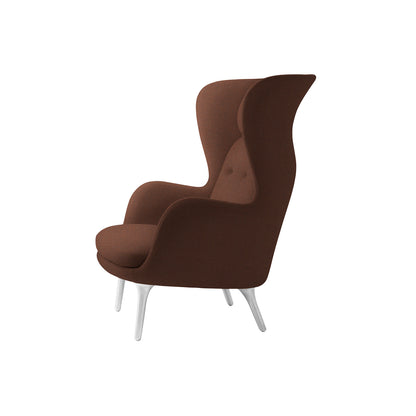 Ro Lounge Chair - Single Upholstery by Fritz Hansen - JH1 / Christianshavn Dark Orange 1134