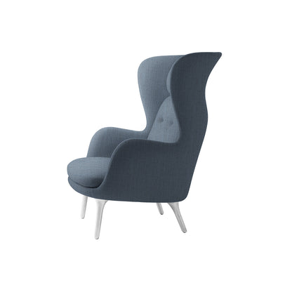 Ro Lounge Chair - Single Upholstery by Fritz Hansen - JH1 / Christianshavn Light Blue 1152