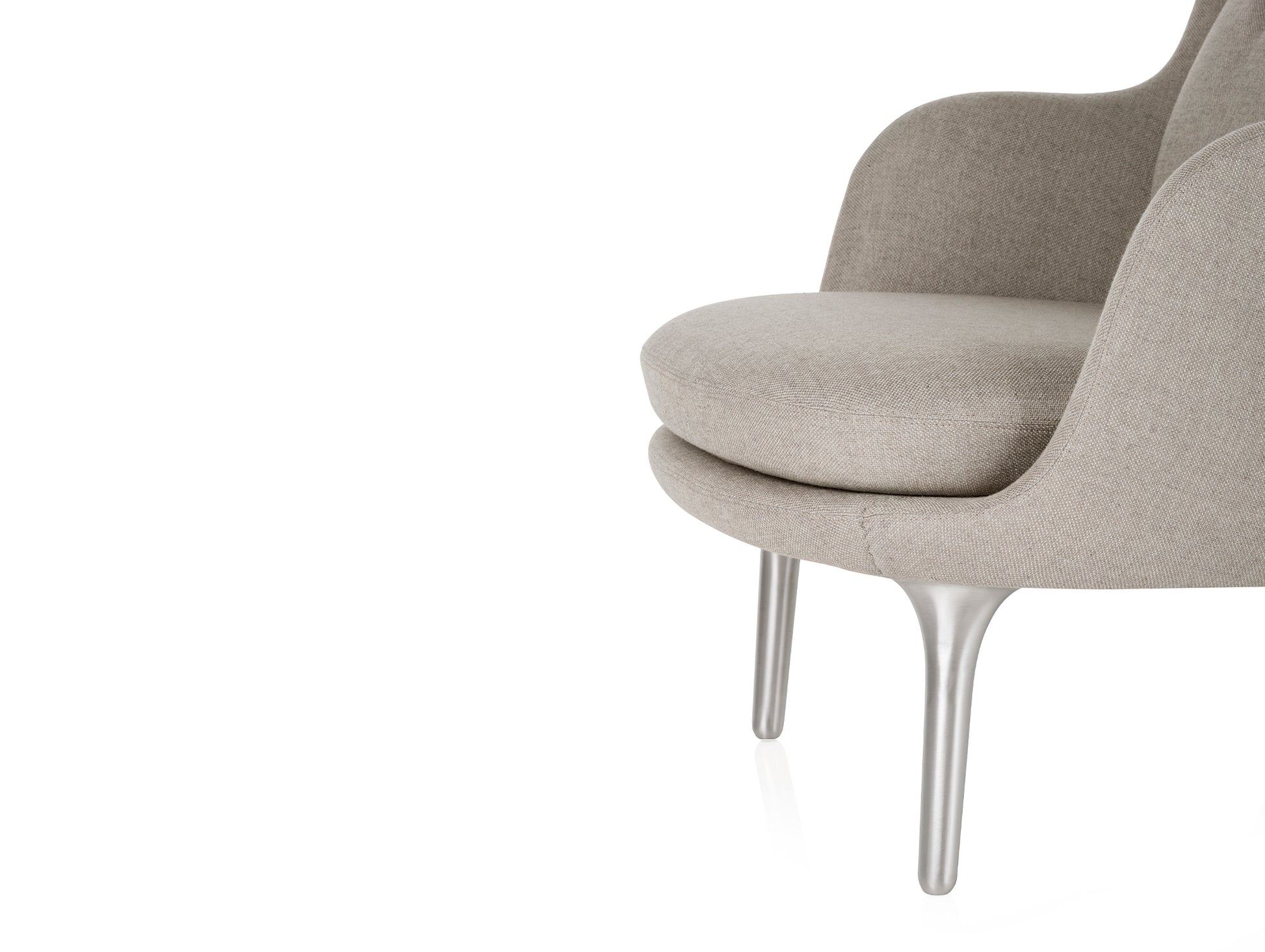 Fri Lounge Chair JH4 - Single Upholstery by Fritz Hansen / Sunniva 717
