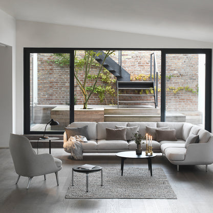 Fri Lounge Chair JH4 - Single Upholstery by Fritz Hansen / Sunniva 717