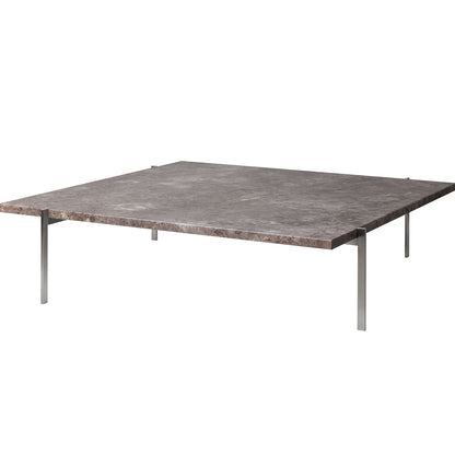 PK61A Coffee Table by Fritz Hansen - Grey Brown Marble Honed
