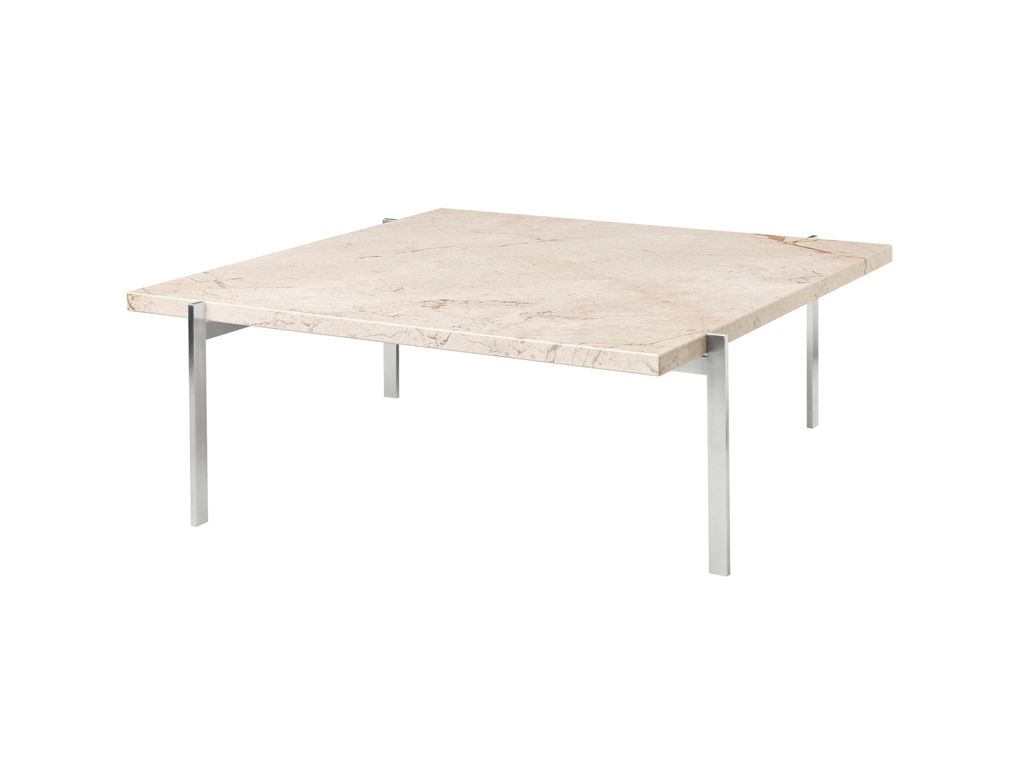 PK61 Coffee Table by Fritz Hansen - Beige Marble Rolled
