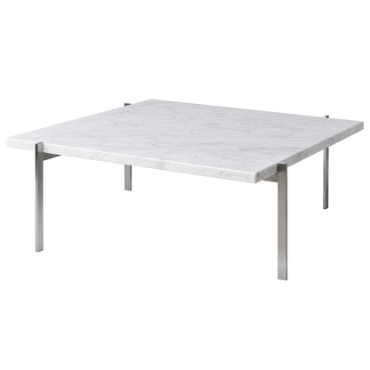 PK61 Coffee Table by Fritz Hansen - White Marble Honed