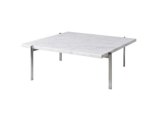 PK61 Coffee Table by Fritz Hansen - White Marble Honed