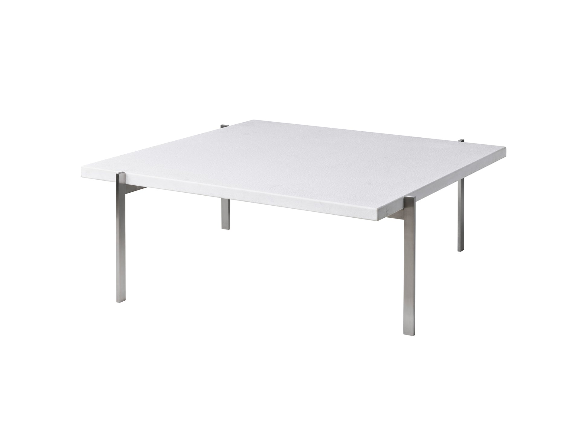 PK61 Coffee Table by Fritz Hansen - White Marble Rolled